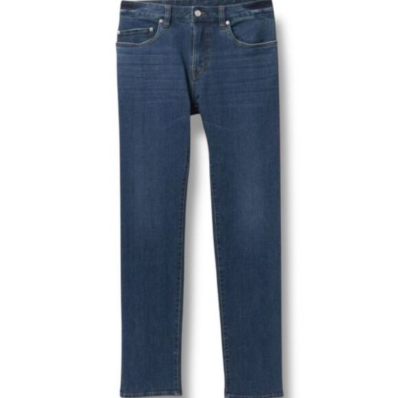 NWT - prAna Jeans Men's Size 28x32 Hillgard Slim Jean in Medium Ozone Wash - Picture 4 of 5